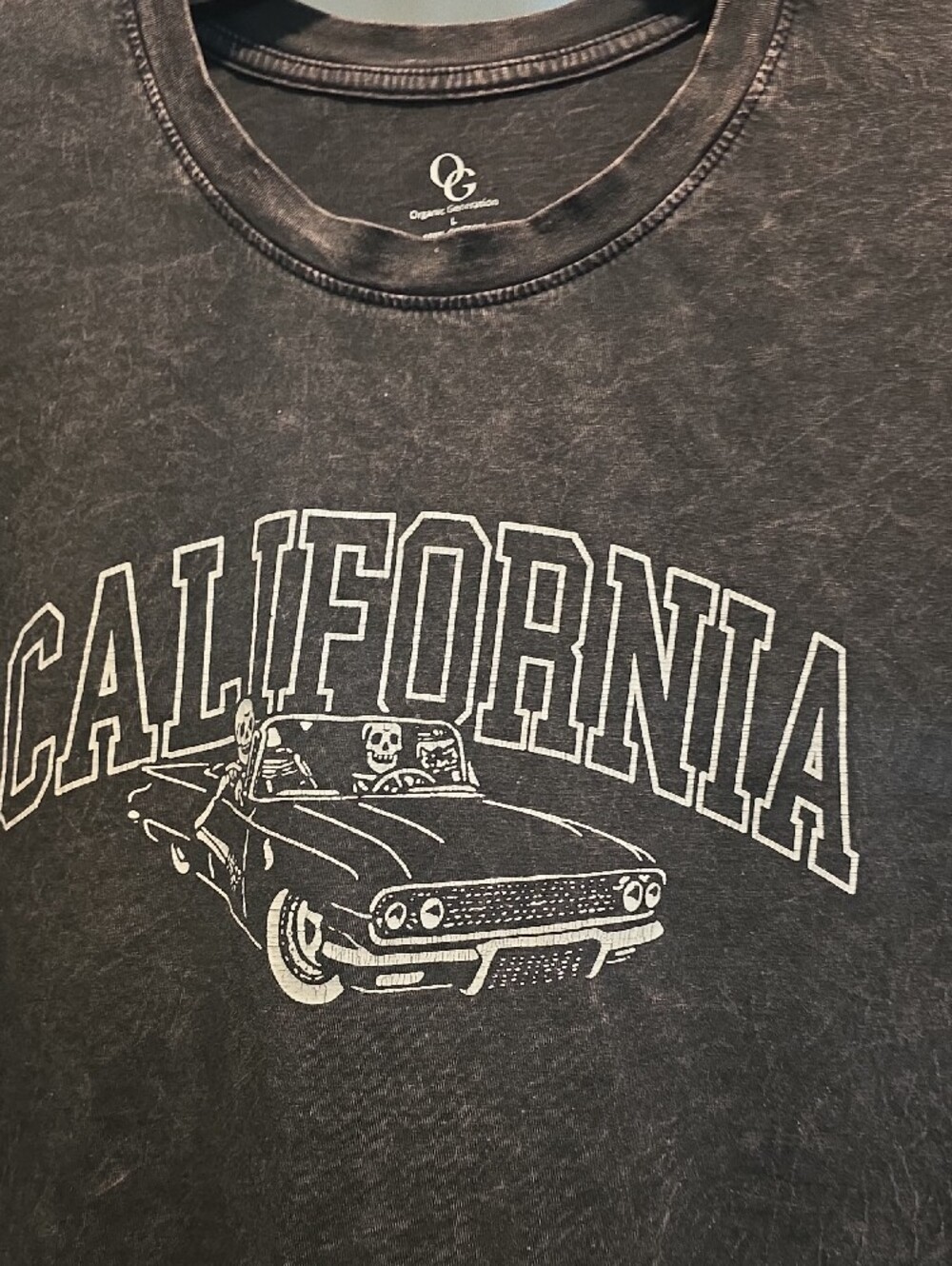 California Graphic Cropped Tee - Black - Picture 3 of 6